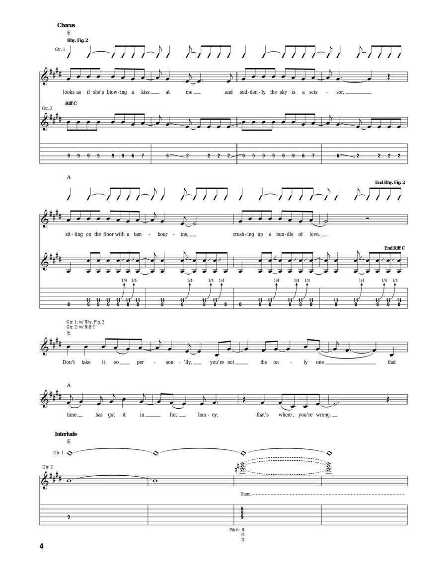 That's Where You're Wrong Acoustic Guitar scores gallery preview page 4