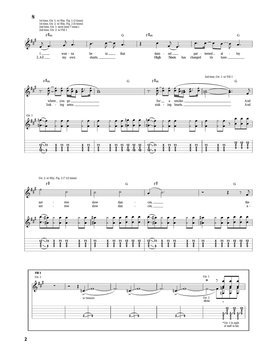 All My Own Stunts All My Own Stunts Acoustic Guitar scores gallery preview page 2