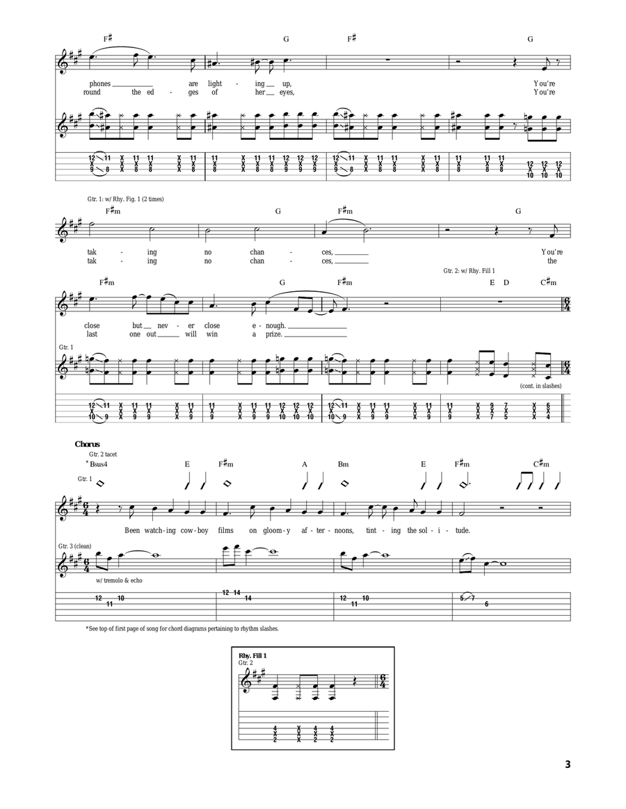 All My Own Stunts All My Own Stunts Acoustic Guitar scores gallery preview page 3