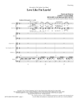 Love Like I'm Leavin' - Full Score