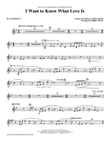 I Want To Know What Love Is - Bb Trumpet 2 (Flugelhorn)