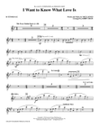I Want To Know What Love Is - Tenor Sax