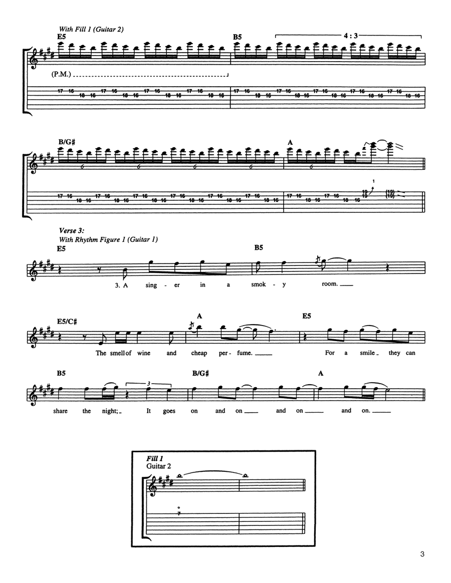 Don't Stop Believin' Don't Stop Believin' Acoustic Guitar scores gallery preview page 3