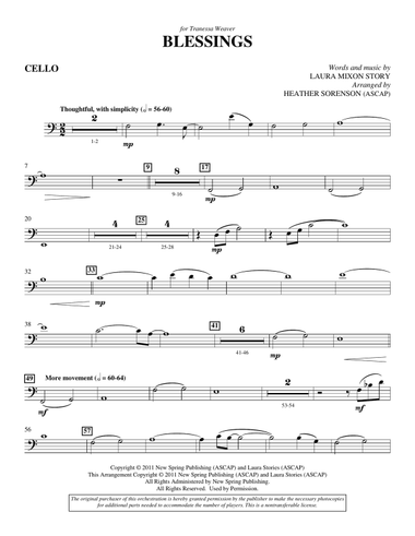 Blessings - Cello