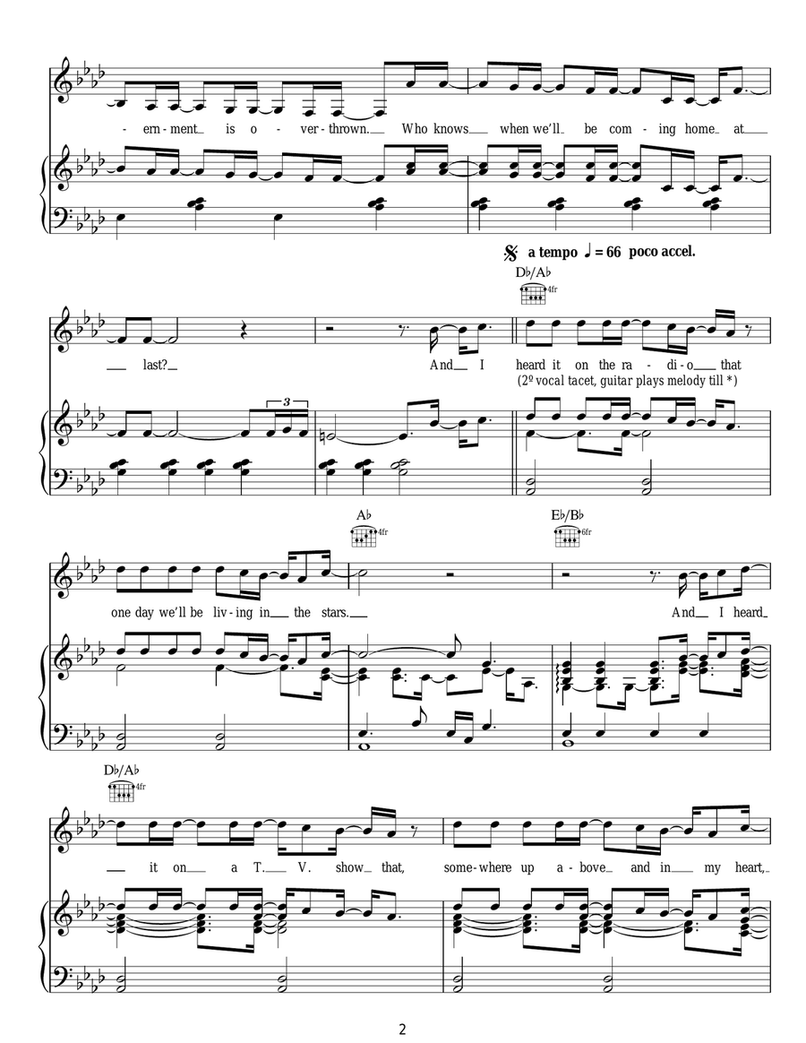 Moving To Mars Moving To Mars Acoustic Guitar scores gallery preview page 2
