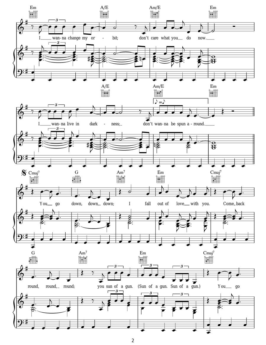 Sun Of A Gun Sun Of A Gun Acoustic Guitar scores gallery preview page 2