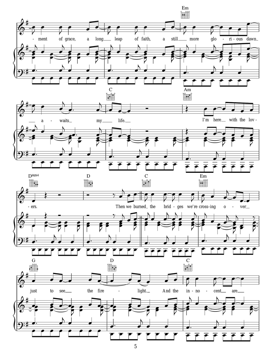 When We Were Young When We Were Young Acoustic Guitar scores gallery preview page 5