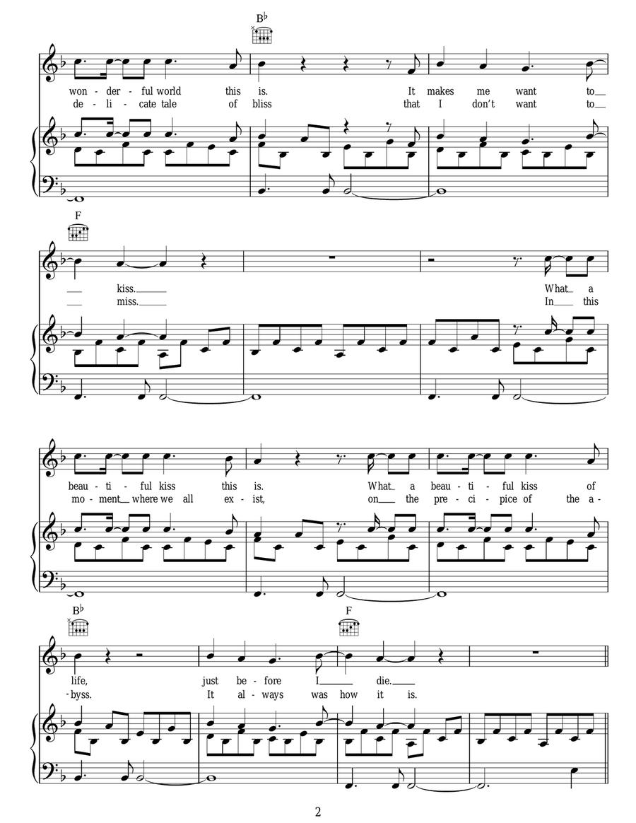 Wonderful World Wonderful World Acoustic Guitar scores gallery preview page 2