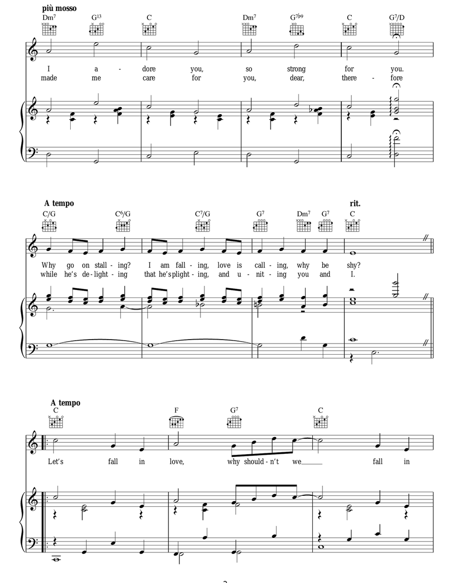 Let's Fall In Love Let's Fall In Love Guitar scores gallery preview page 2