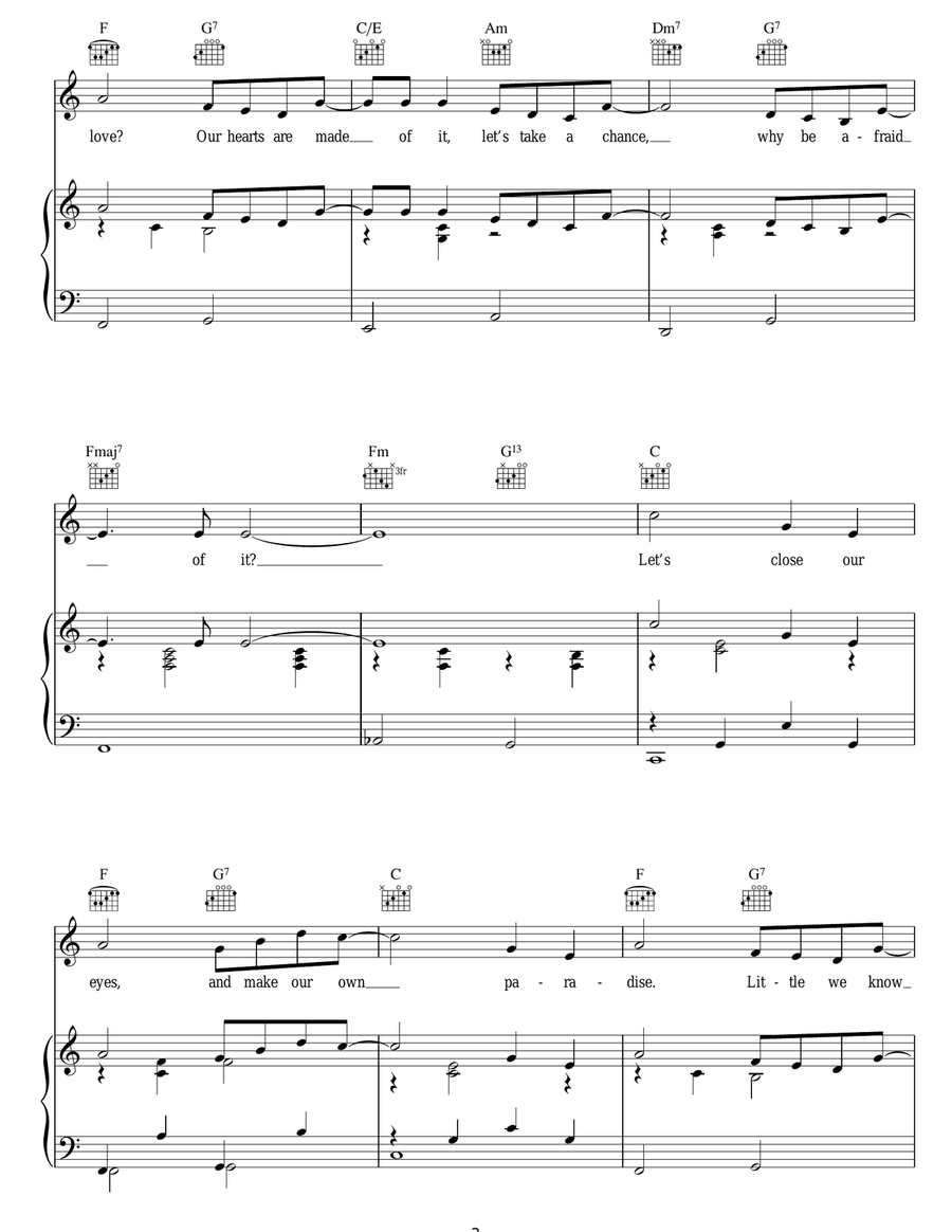 Let's Fall In Love Let's Fall In Love Guitar scores gallery preview page 3
