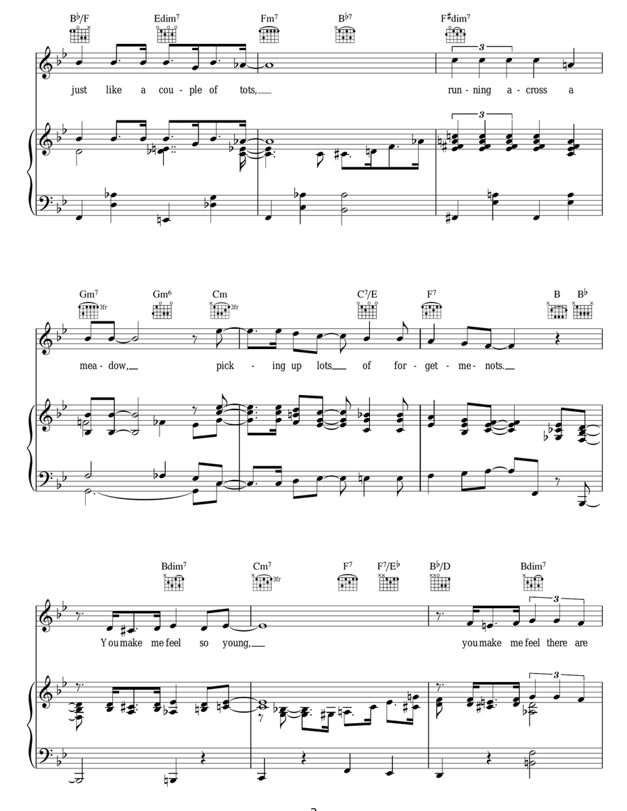 You Make Me Feel So Young Guitar scores gallery preview page 3
