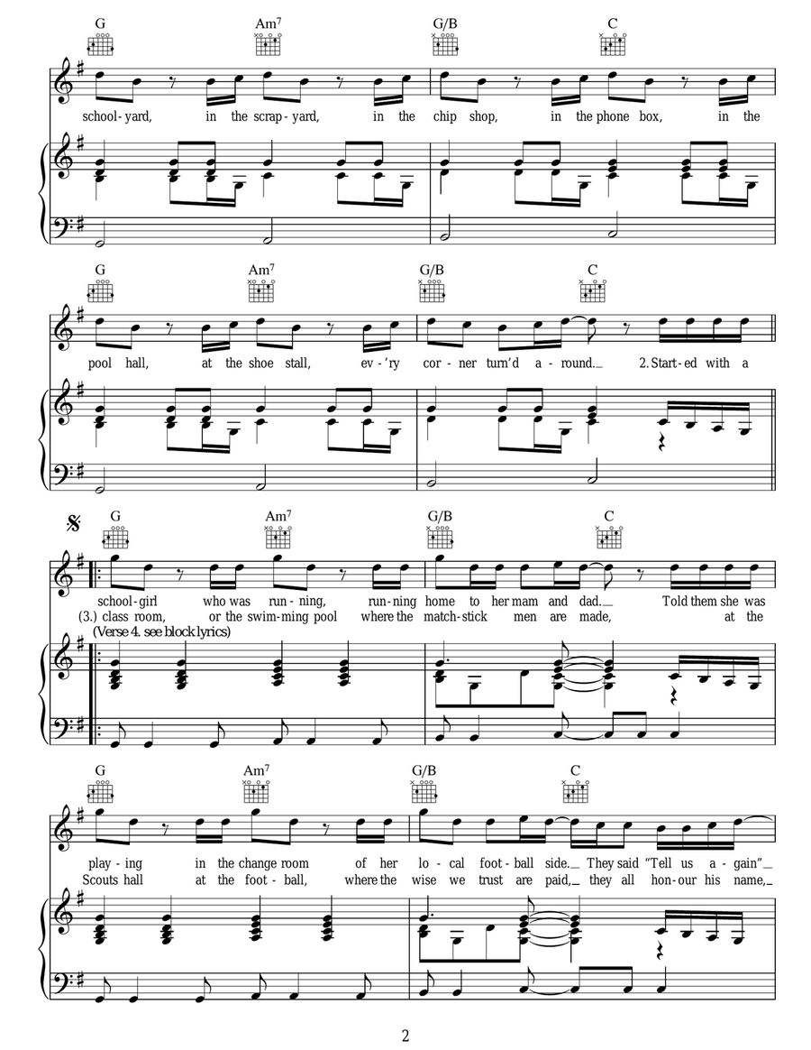 A Thousand Trees A Thousand Trees Acoustic Guitar scores gallery preview page 2