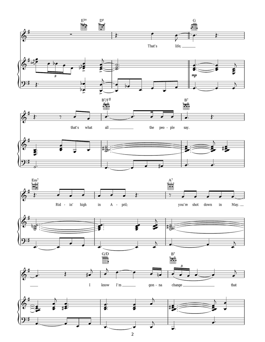That's Life That's Life Guitar scores gallery preview page 2