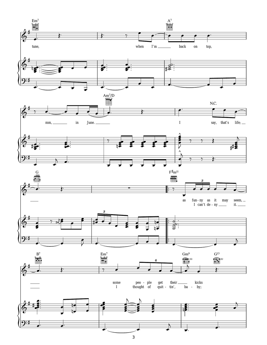 That's Life That's Life Guitar scores gallery preview page 3