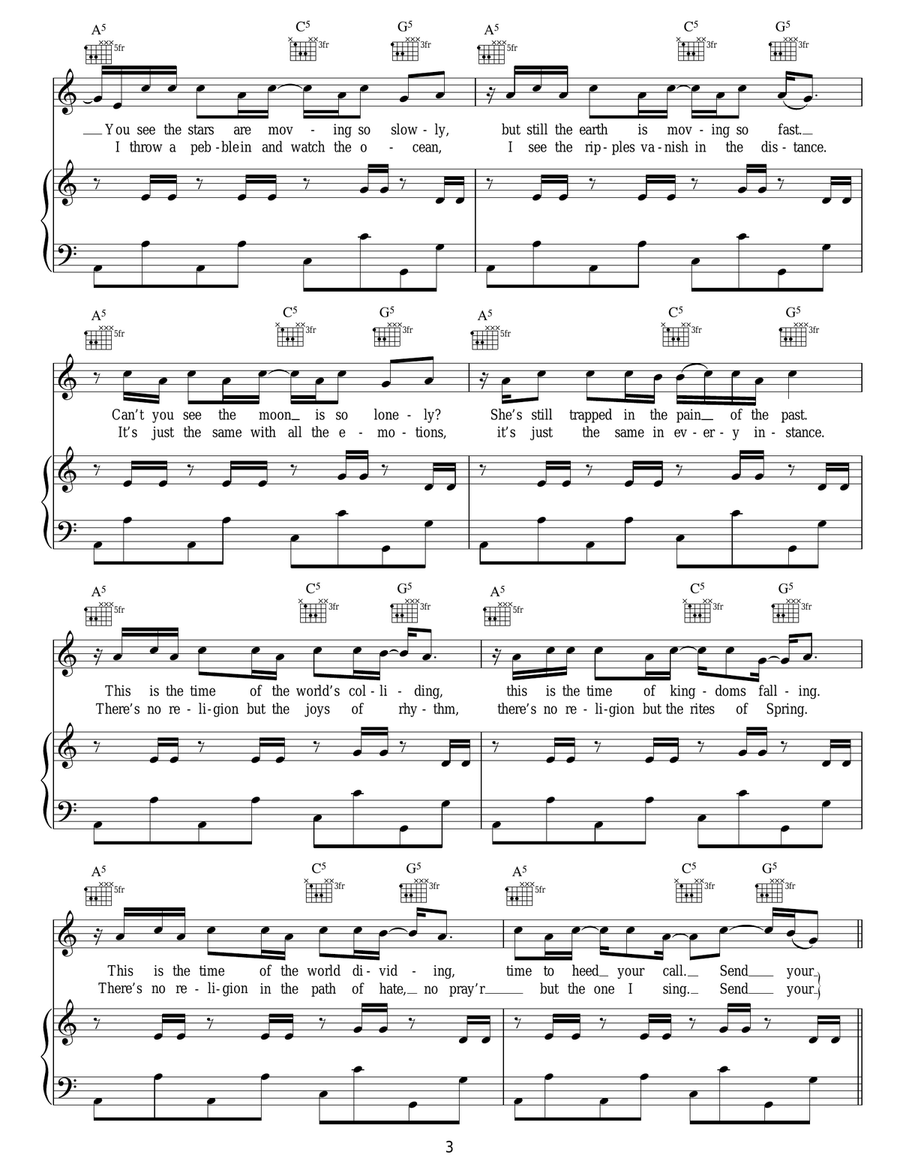 Send Your Love (Dave Aude Remix) Acoustic Guitar scores gallery preview page 3