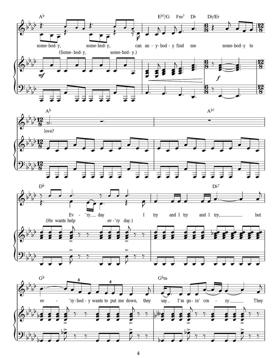Somebody To Love Somebody To Love Guitar scores gallery preview page 4