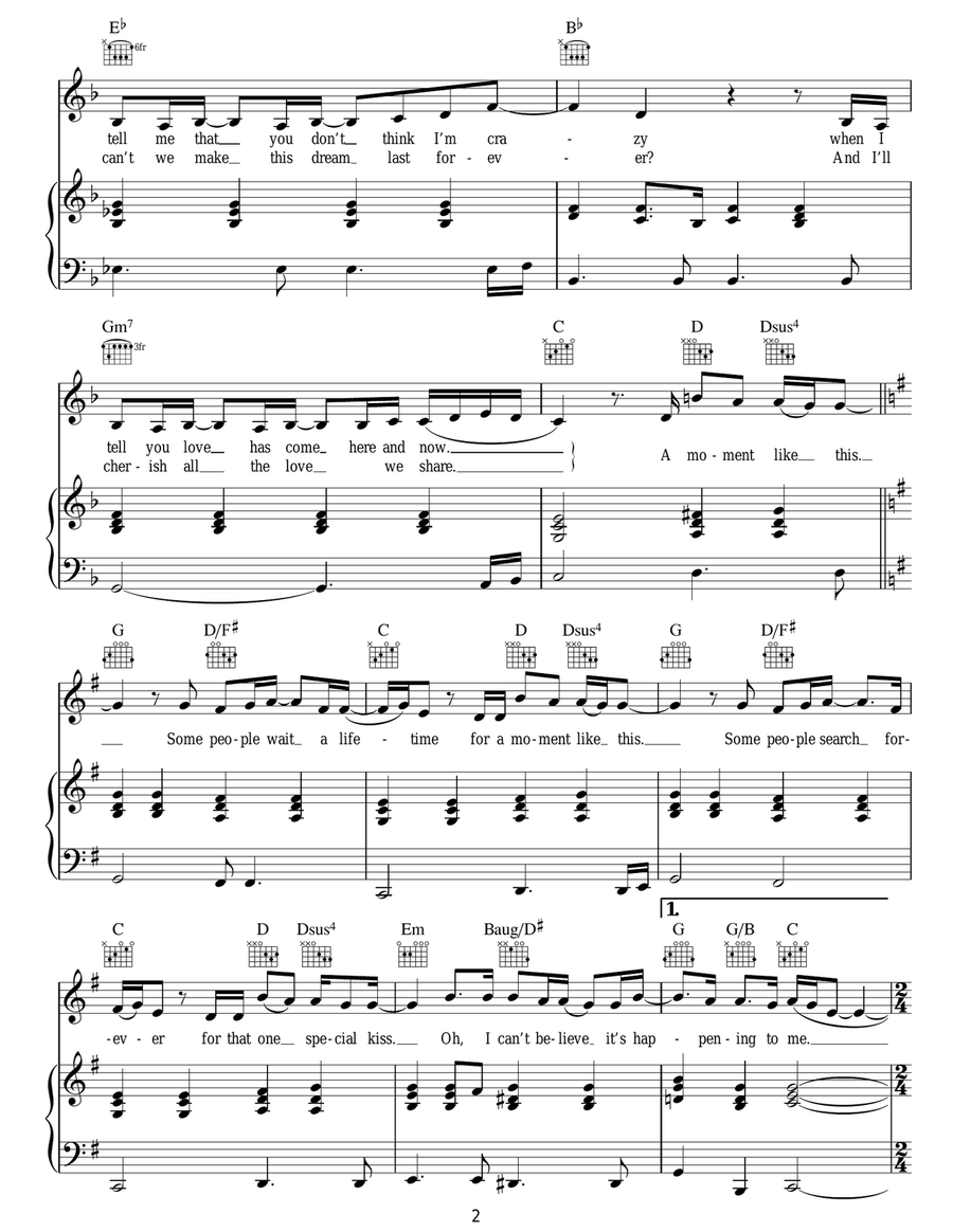 A Moment Like This A Moment Like This Acoustic Guitar scores gallery preview page 2
