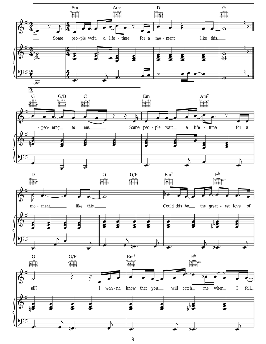 A Moment Like This A Moment Like This Acoustic Guitar scores gallery preview page 3