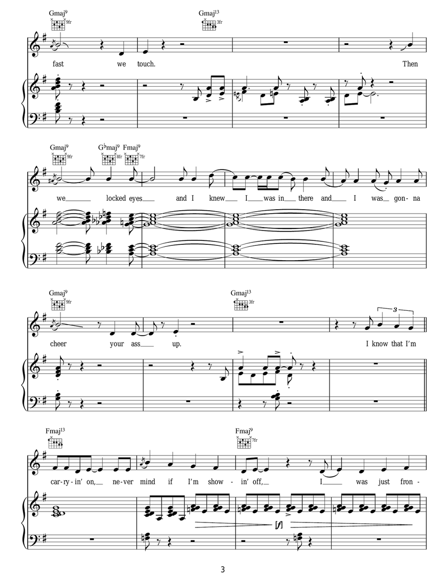 Frontin' Frontin' Guitar scores gallery preview page 3