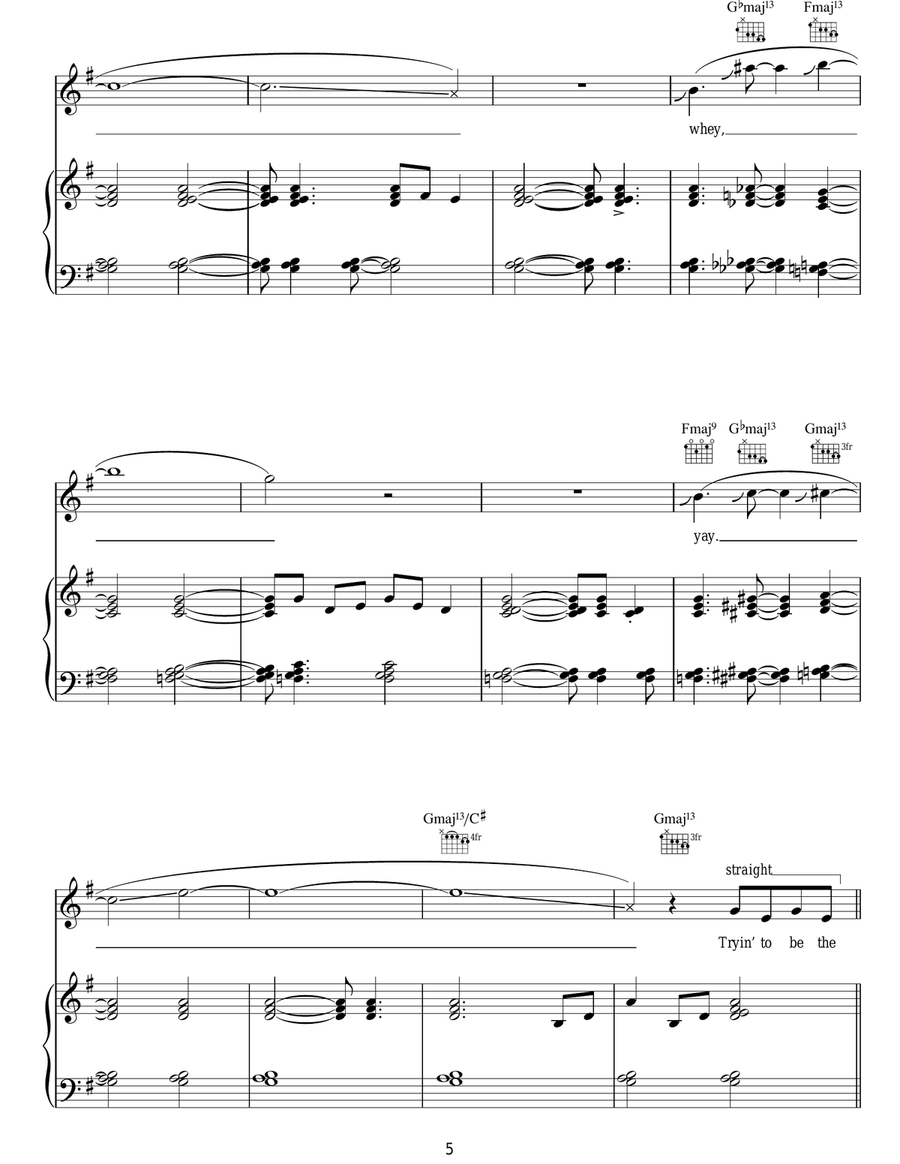 Frontin' Frontin' Guitar scores gallery preview page 5