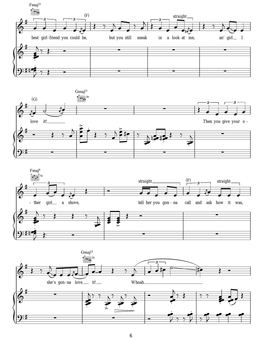 Frontin' Frontin' Guitar scores gallery preview page 6