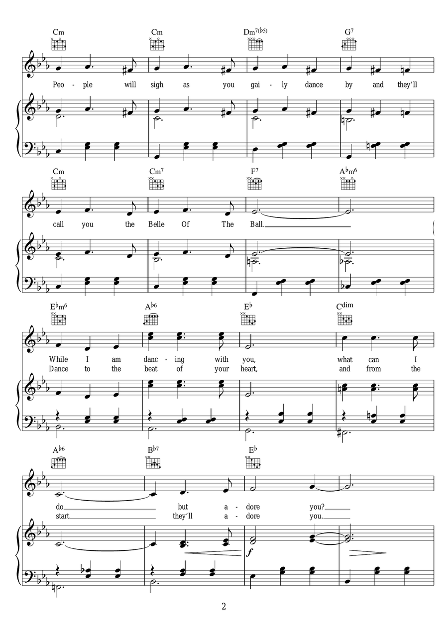 Belle Of The Ball Belle Of The Ball Guitar scores gallery preview page 2