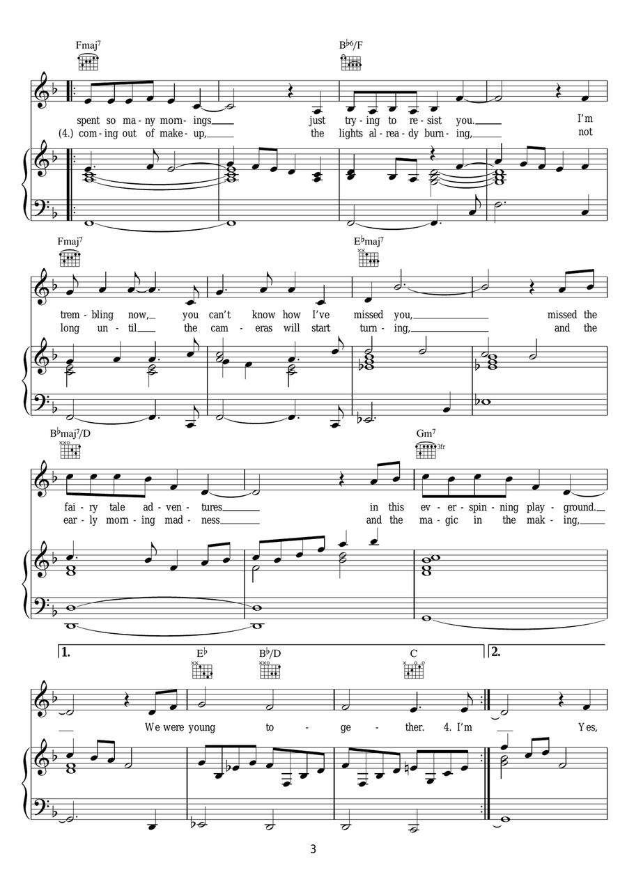 As If We Never Said Goodbye (from Sunset Boulevard) Guitar scores gallery preview page 3
