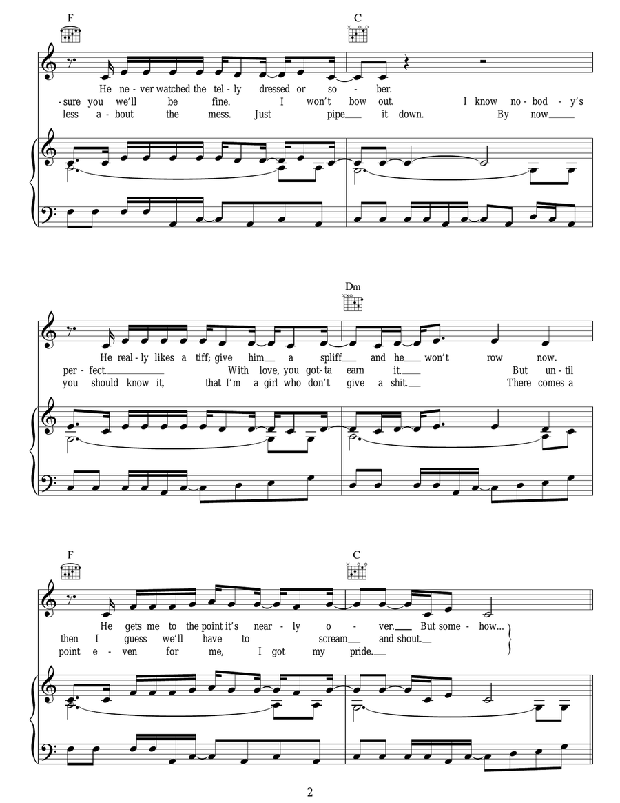 Somehow Somehow Acoustic Guitar scores gallery preview page 2