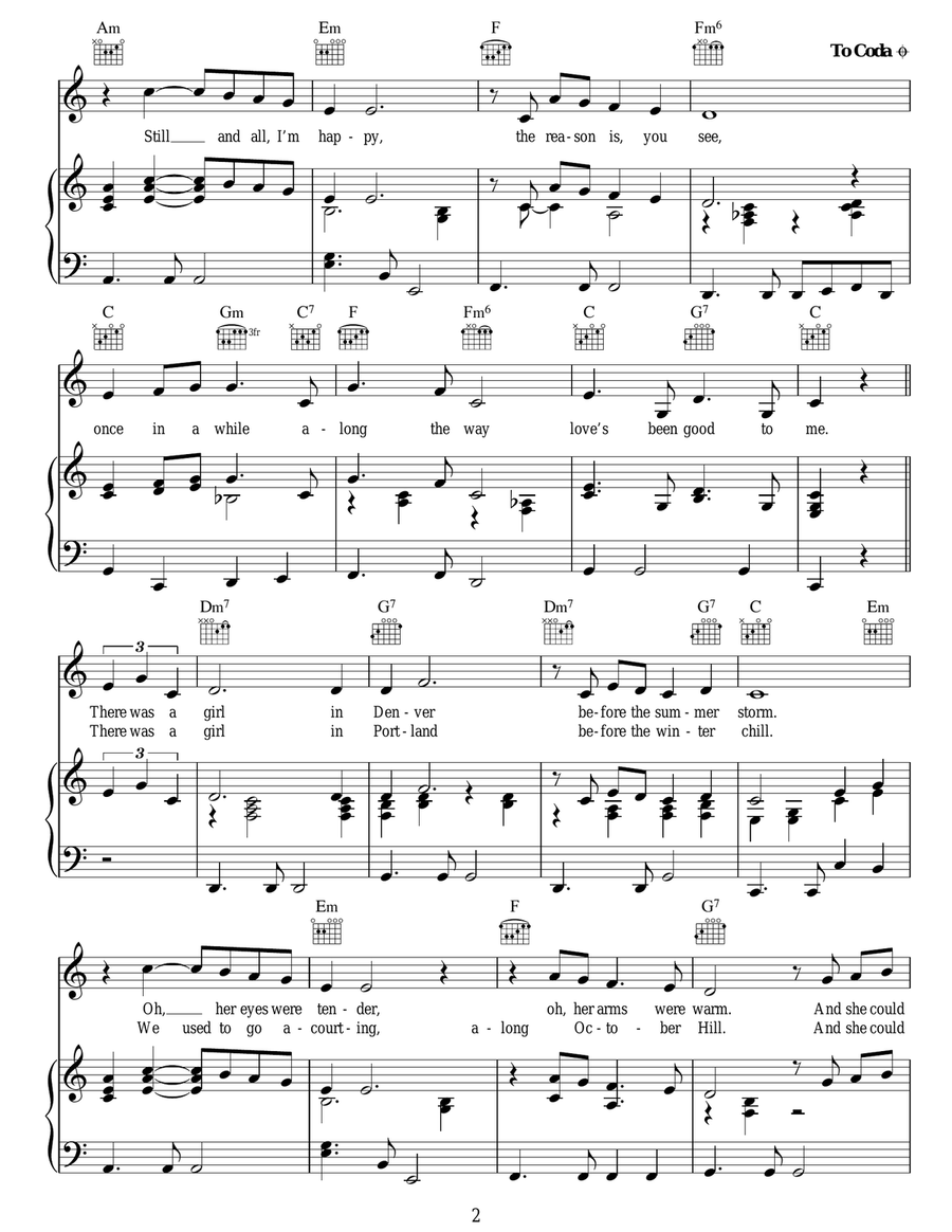 Love's Been Good To Me Guitar scores gallery preview page 2
