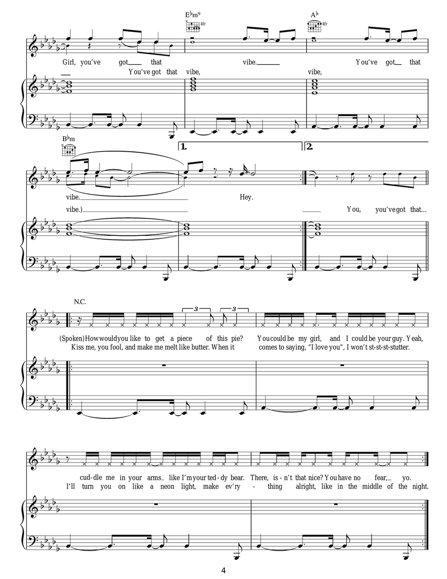 She's Got That Vibe She's Got That Vibe Guitar scores gallery preview page 4