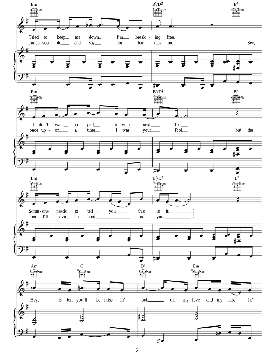 You Had Me You Had Me Acoustic Guitar scores gallery preview page 2