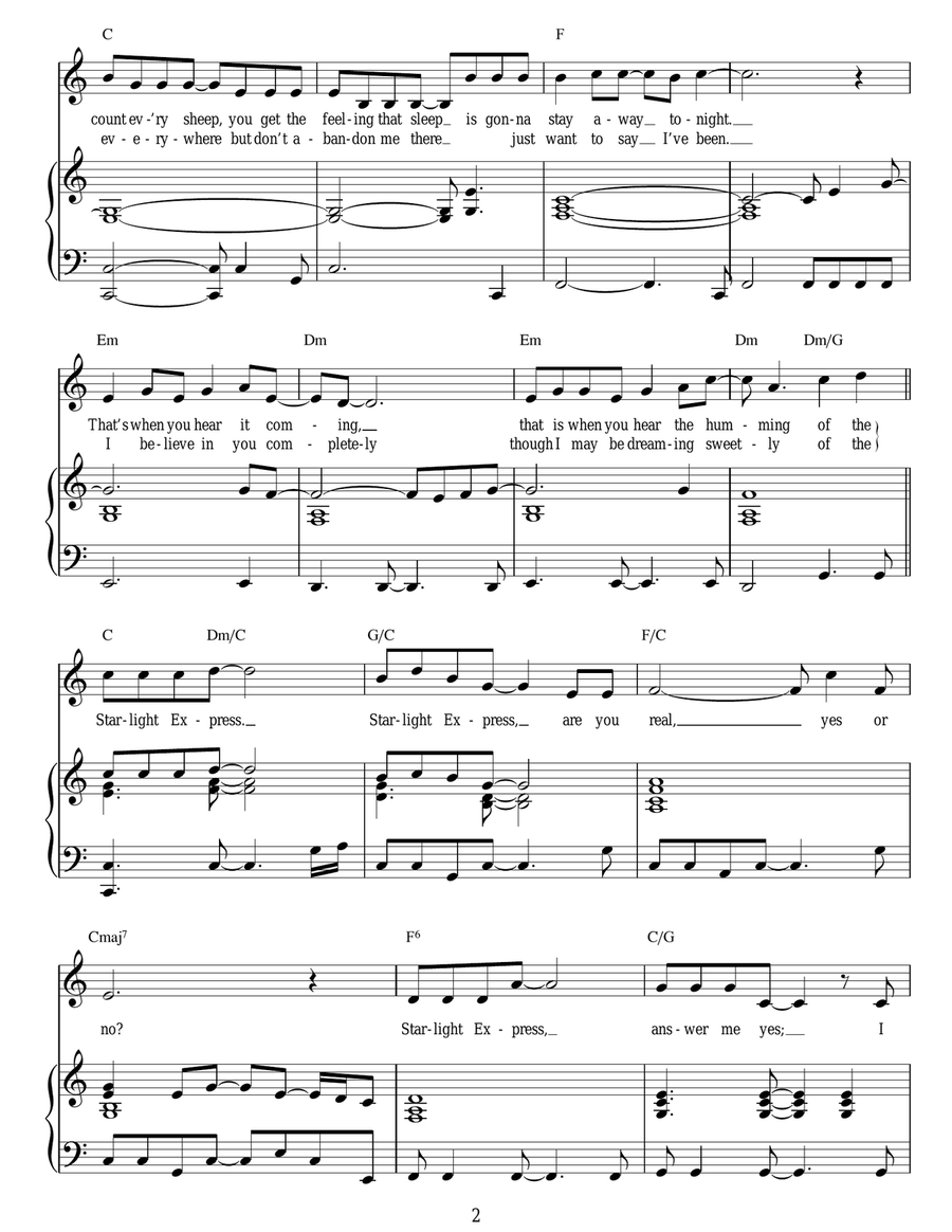 Starlight Express Starlight Express Guitar scores gallery preview page 2