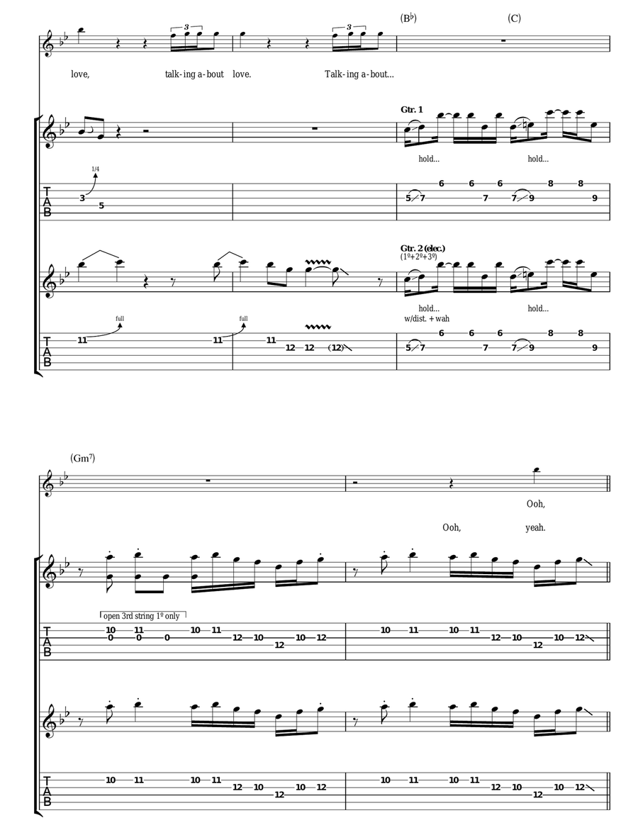 Trampled Underfoot Trampled Underfoot Guitar Tablature scores gallery preview page 2