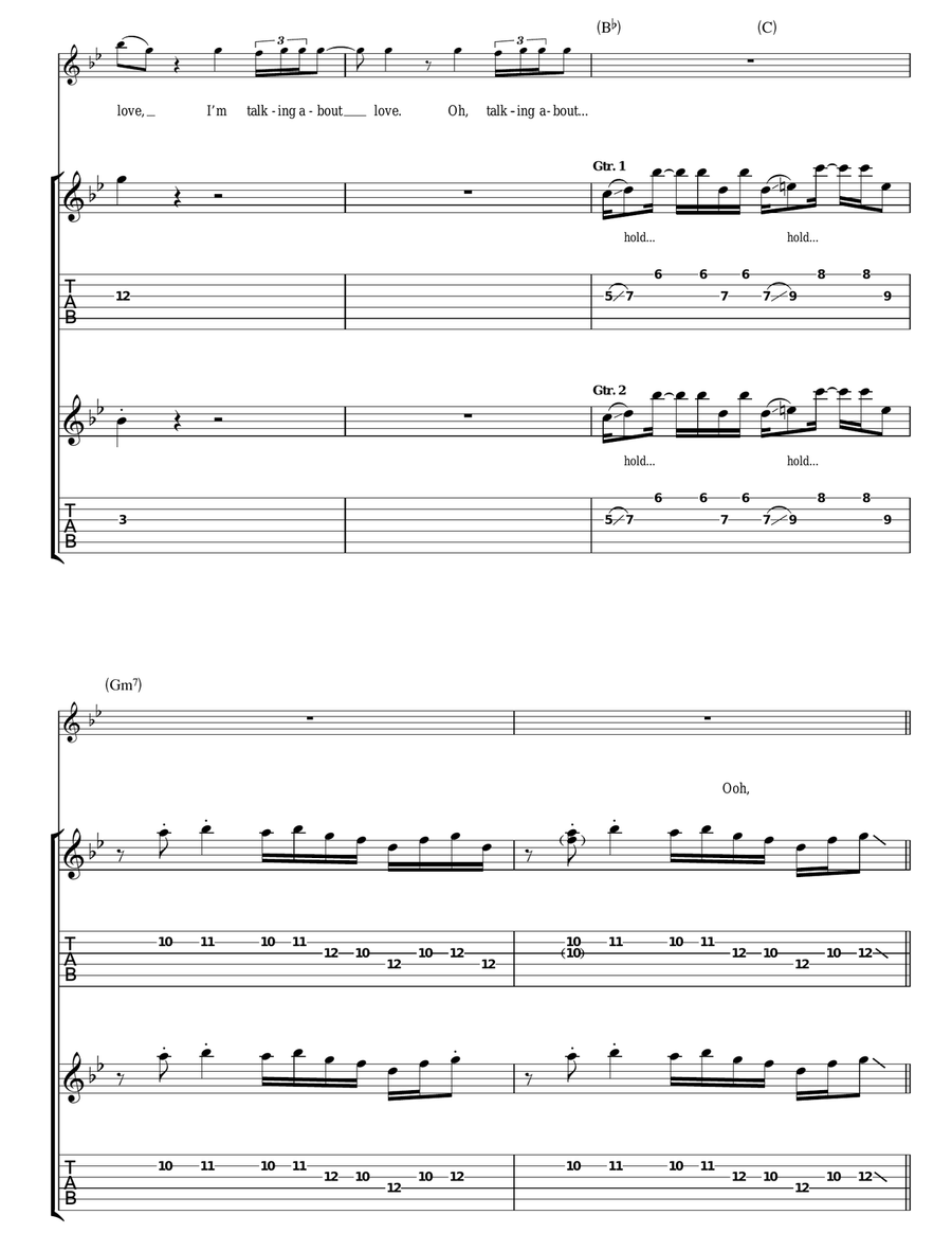Trampled Underfoot Trampled Underfoot Guitar Tablature scores gallery preview page 4