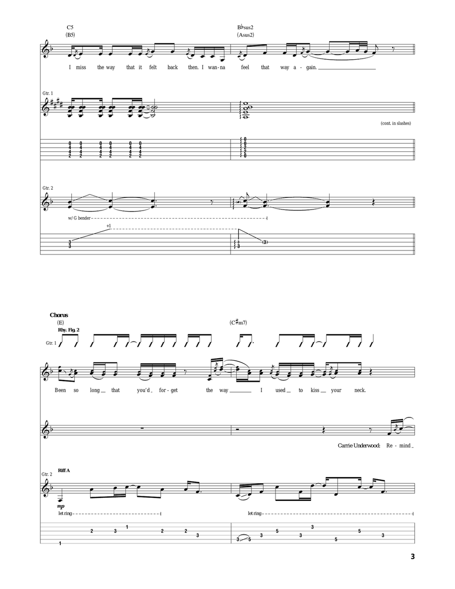Remind Me Remind Me Acoustic Guitar scores gallery preview page 3