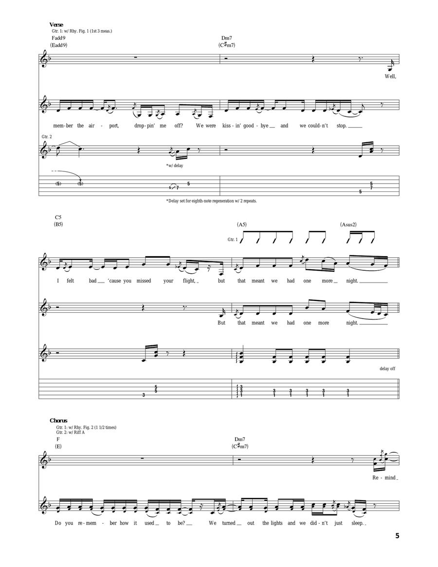 Remind Me Remind Me Acoustic Guitar scores gallery preview page 5