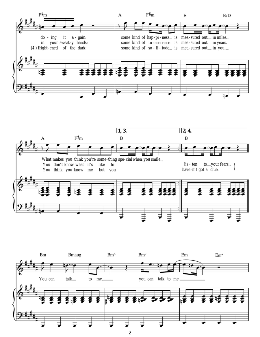 Hey Bulldog Hey Bulldog Acoustic Guitar scores gallery preview page 2