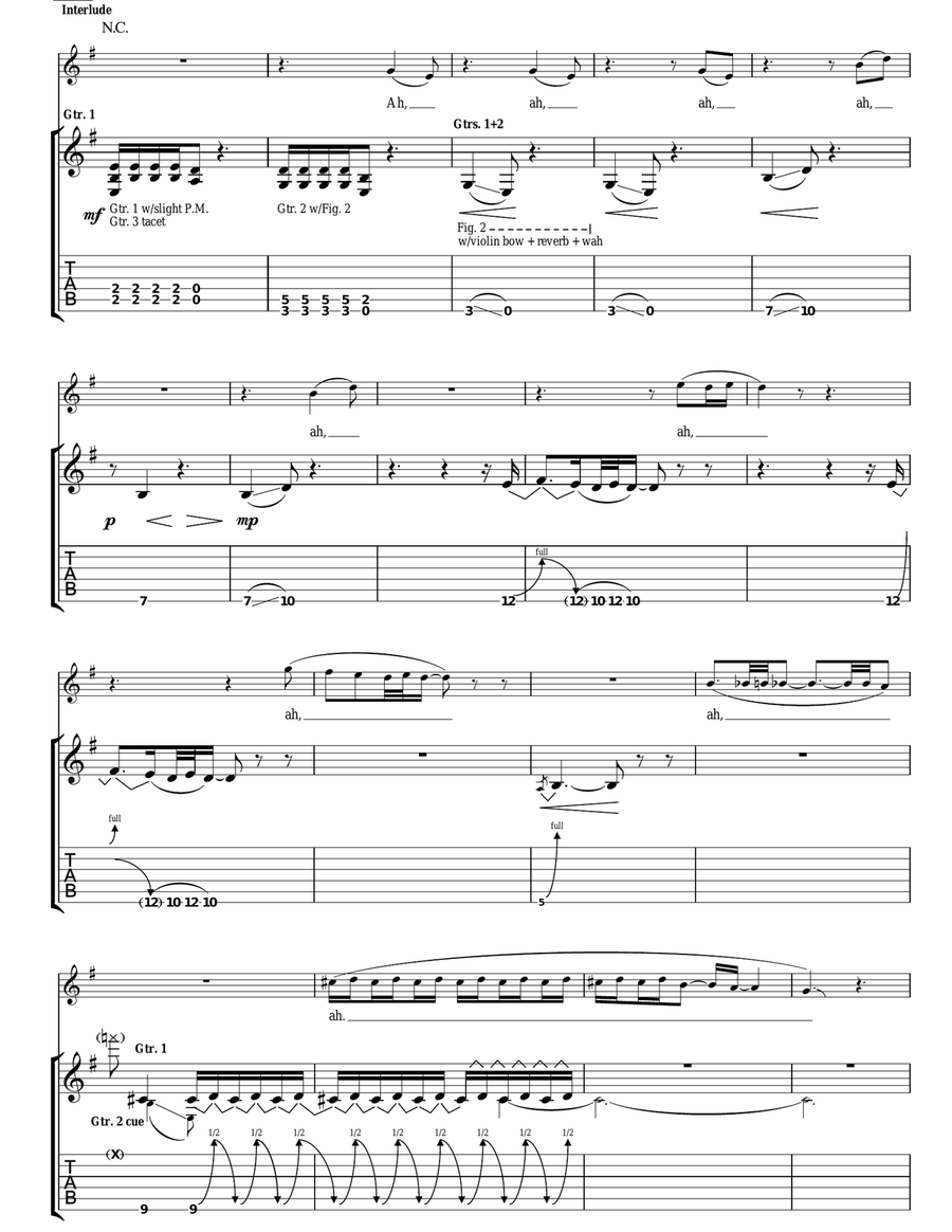 Dazed And Confused Dazed And Confused Acoustic Guitar scores gallery preview page 5