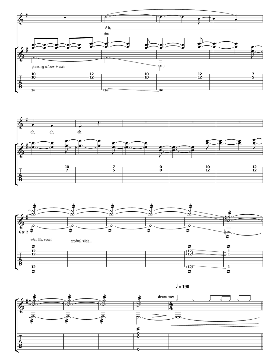 Dazed And Confused Dazed And Confused Acoustic Guitar scores gallery preview page 6