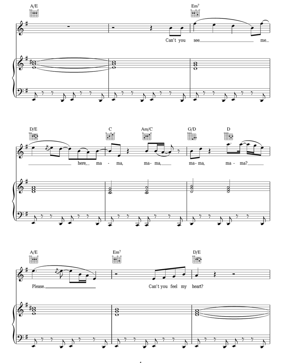 Mama Mama Acoustic Guitar scores gallery preview page 4