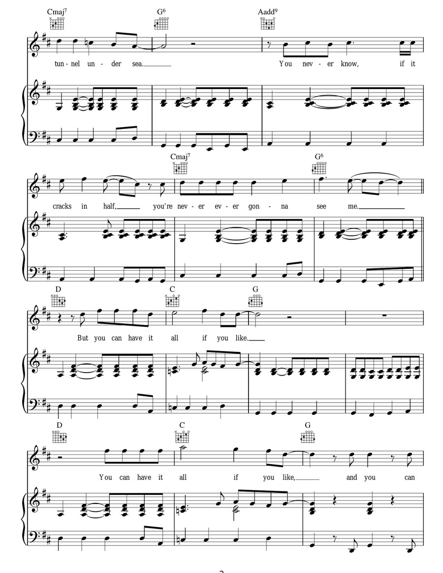 I Wouldn't Believe Your Radio Acoustic Guitar scores gallery preview page 2