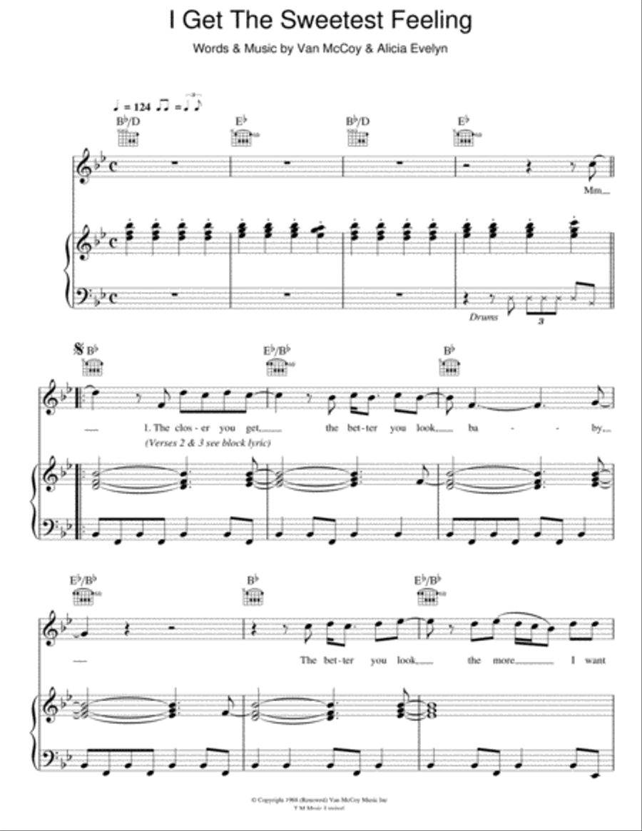 I Get The Sweetest Feeling Guitar scores gallery preview page 1