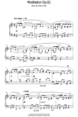 Meditation Op.61
