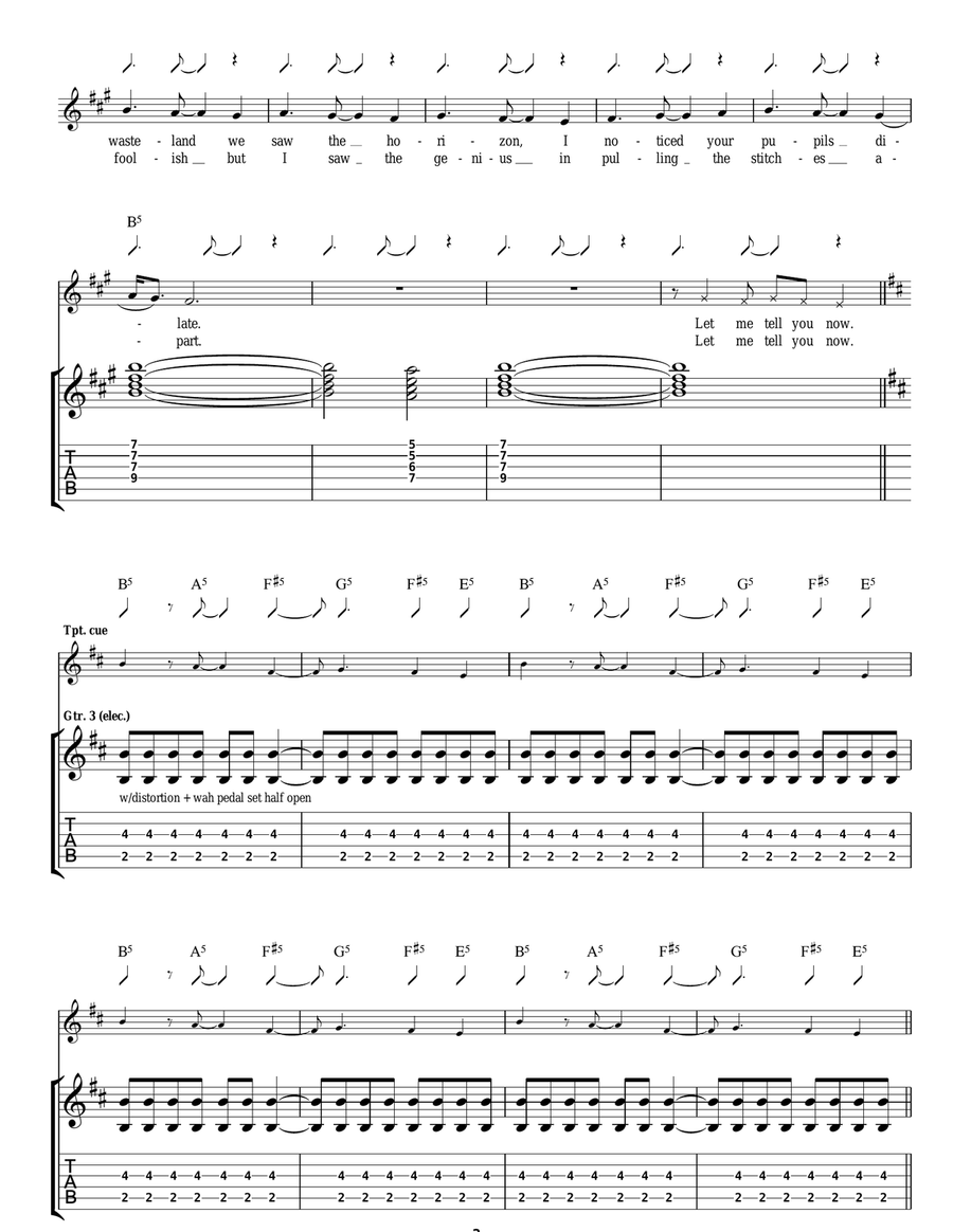 Let's Roll Just Like We Used To Acoustic Guitar scores gallery preview page 3