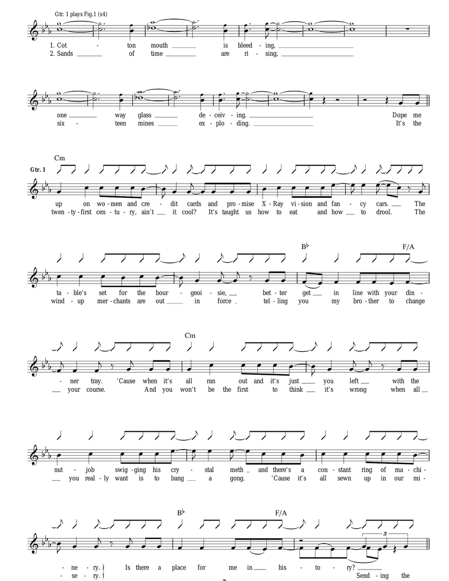 Acid Turkish Bath (Shelter From The Storm) Acoustic Guitar scores gallery preview page 2
