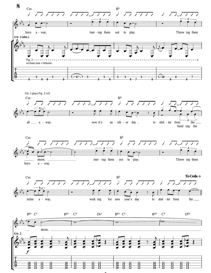 Acid Turkish Bath (Shelter From The Storm) Acoustic Guitar scores gallery preview page 3