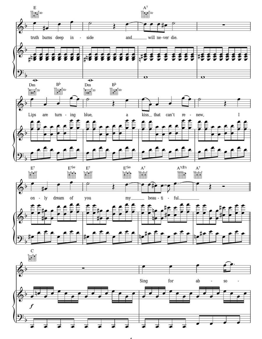 Sing For Absolution Acoustic Guitar scores gallery preview page 4