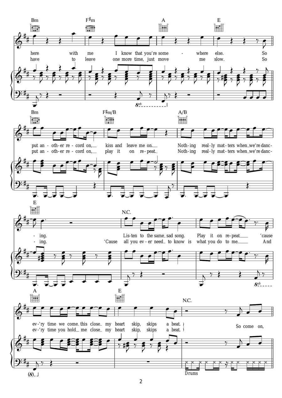 Heart Skips A Beat Heart Skips A Beat Acoustic Guitar scores gallery preview page 2