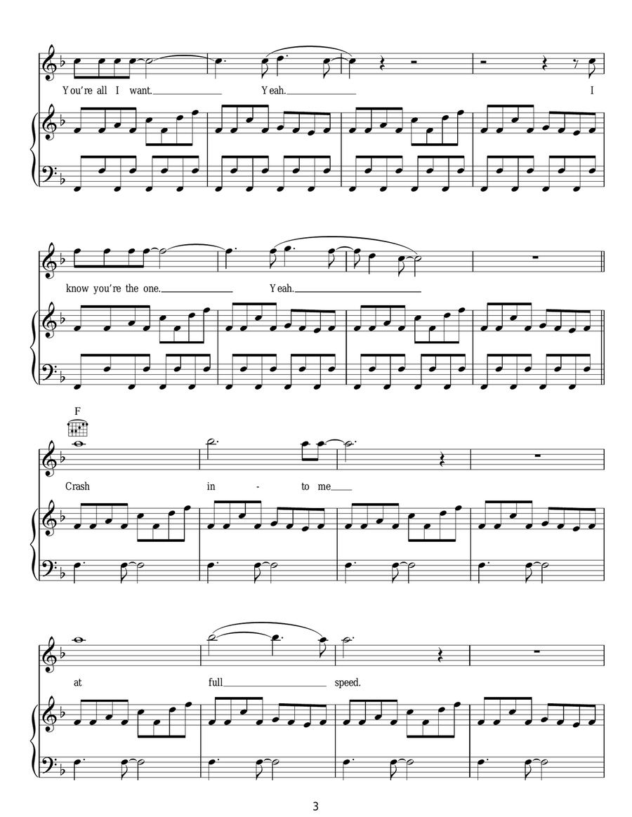 Collide Collide Acoustic Guitar scores gallery preview page 3