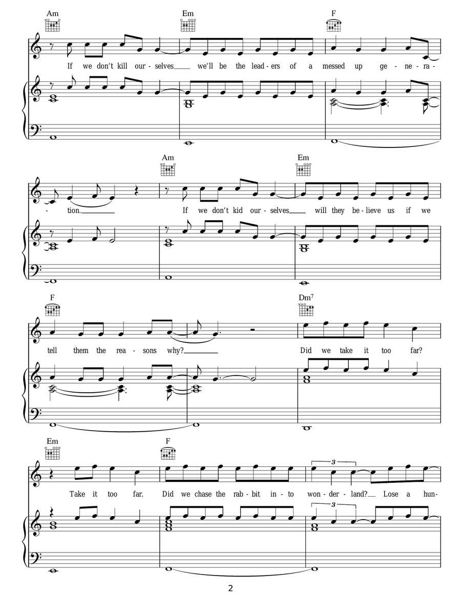 Stay Awake Stay Awake Acoustic Guitar scores gallery preview page 2
